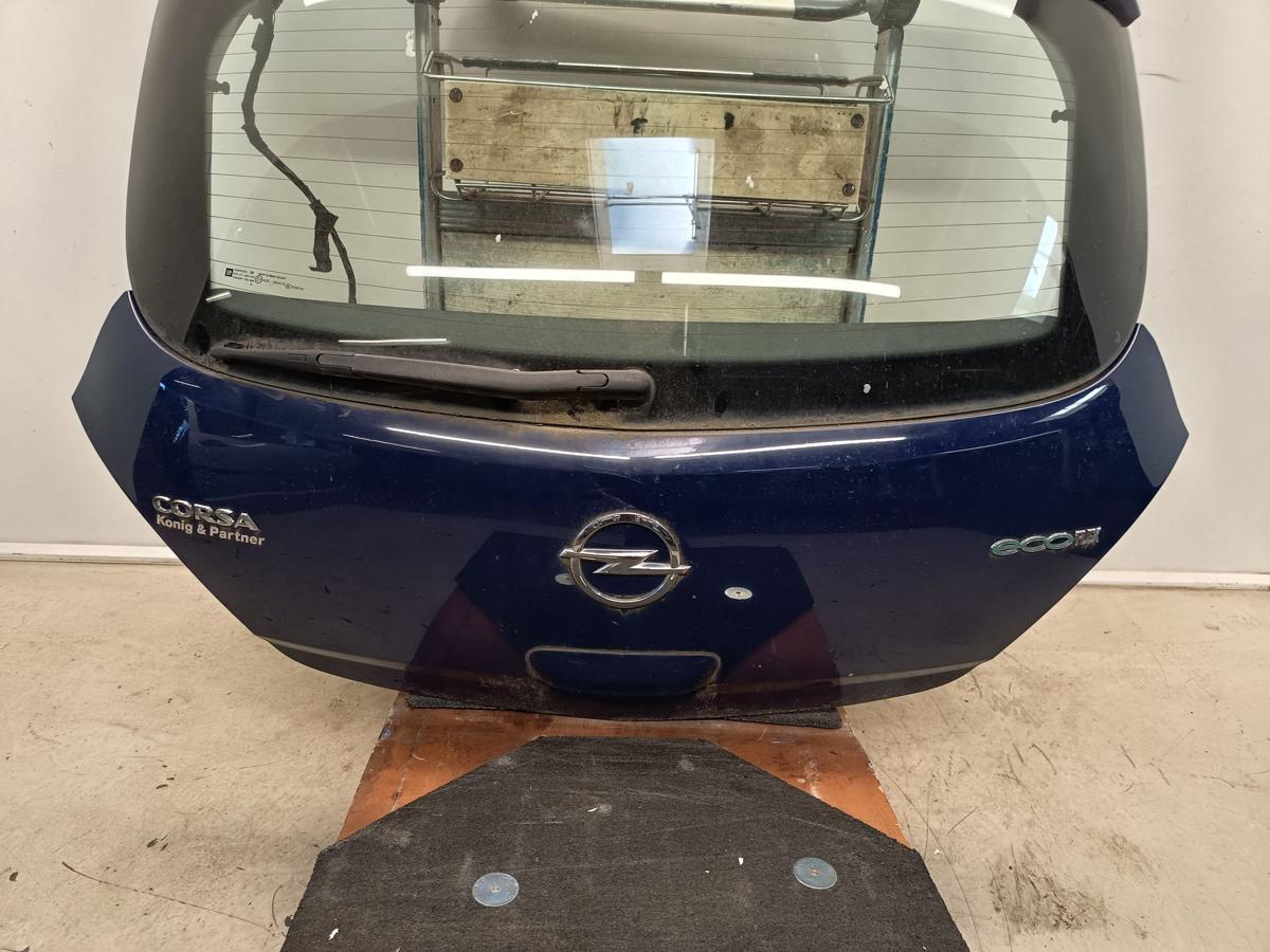 Opel Corsa D original Heckklappe mit Scheibe hinten Fond Z20Z Royalblau Bj 2011