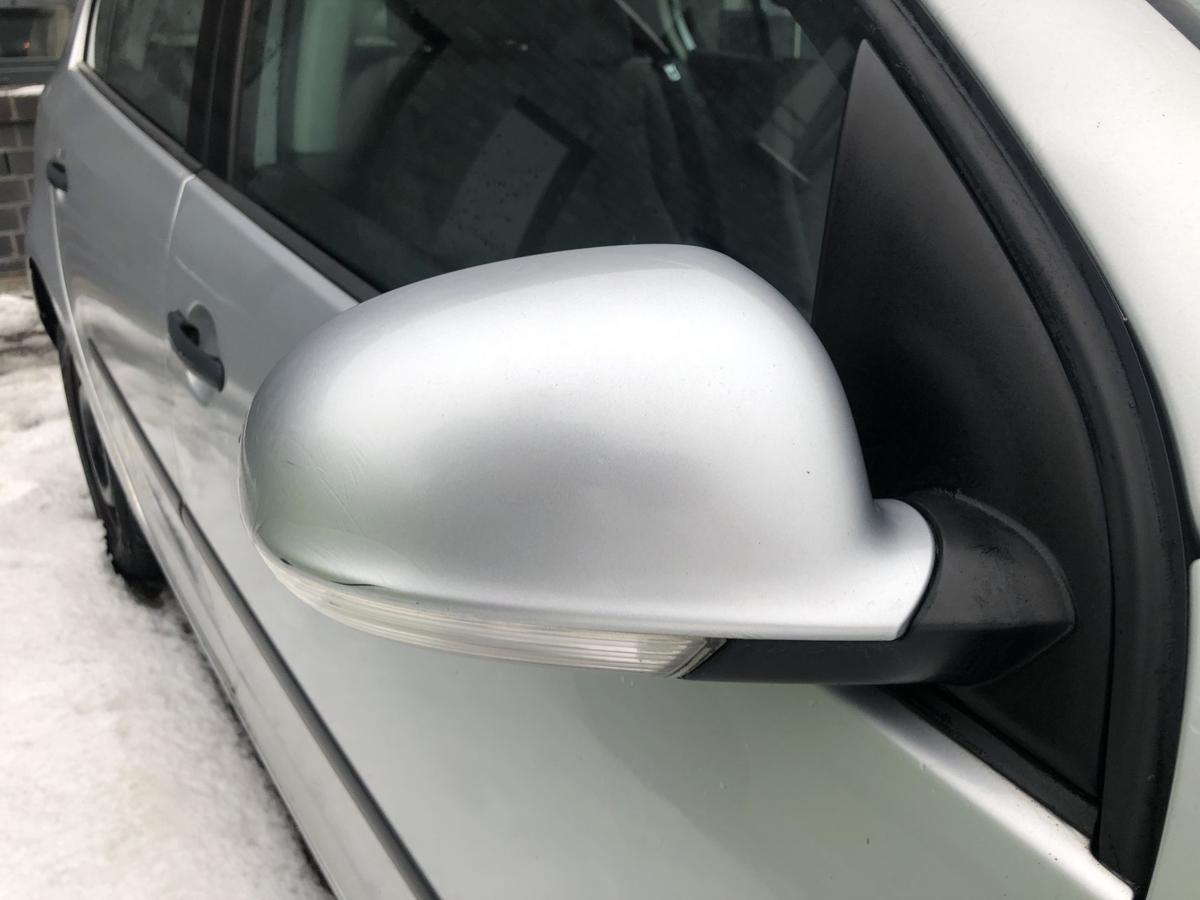 VW Golf 5 V 1K Au&szlig;enspiegel rechts elektrisch R&uuml;ckspiegel LA7W silber Spiegel