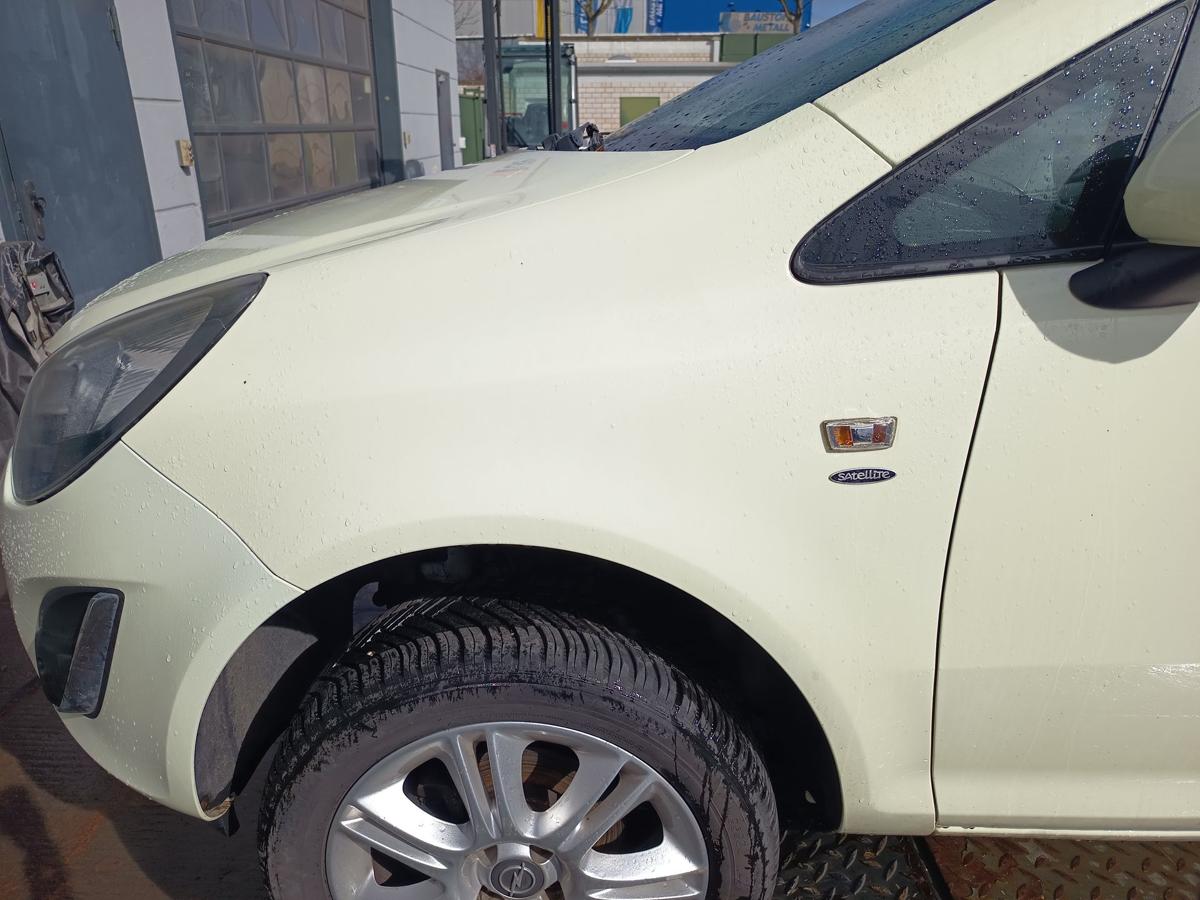 Opel Corsa D original Kotfl&uuml;gel links Seitenteil Z30R Guacamolewei&szlig; Bj 2012