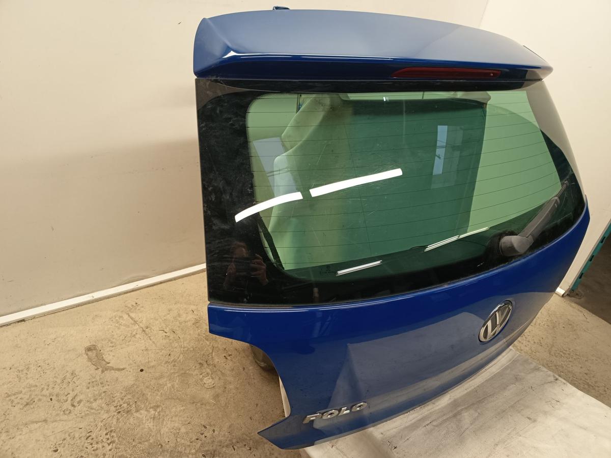 VW Polo 6R orig Heckklappe mit Scheibe Kofferraum LD5E Blau Bj 2011