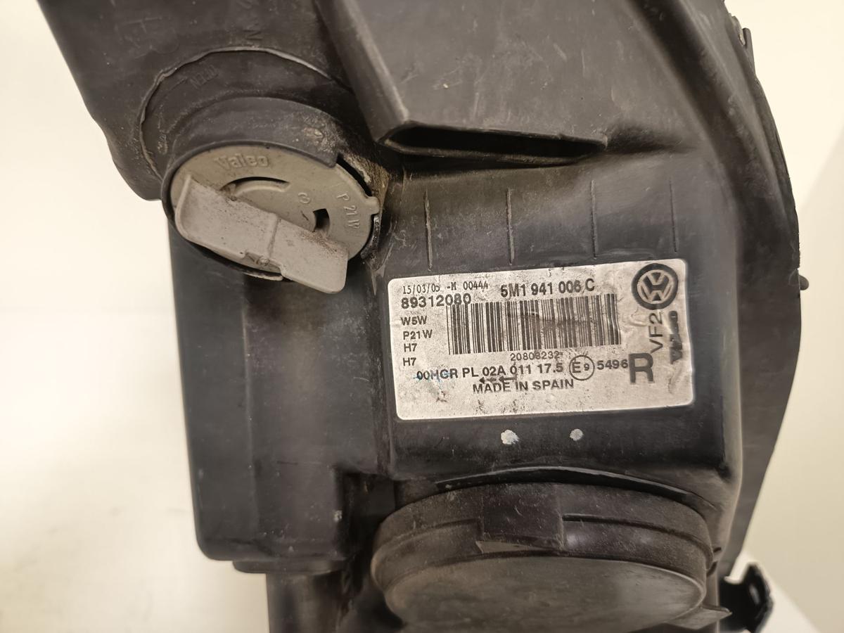 VW Golf Plus 5M orig Scheinwerfer rechts Halogen Frontscheinwerfer Bj 2005