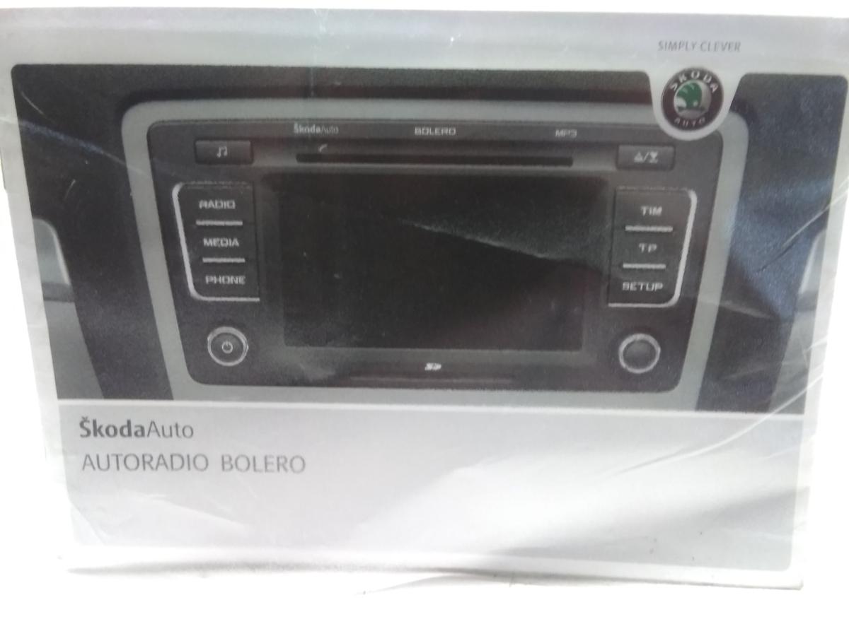 Skoda Octavia 2 1Z original Autoradio Bolero mit Bedienungsanleitung Bj.2010