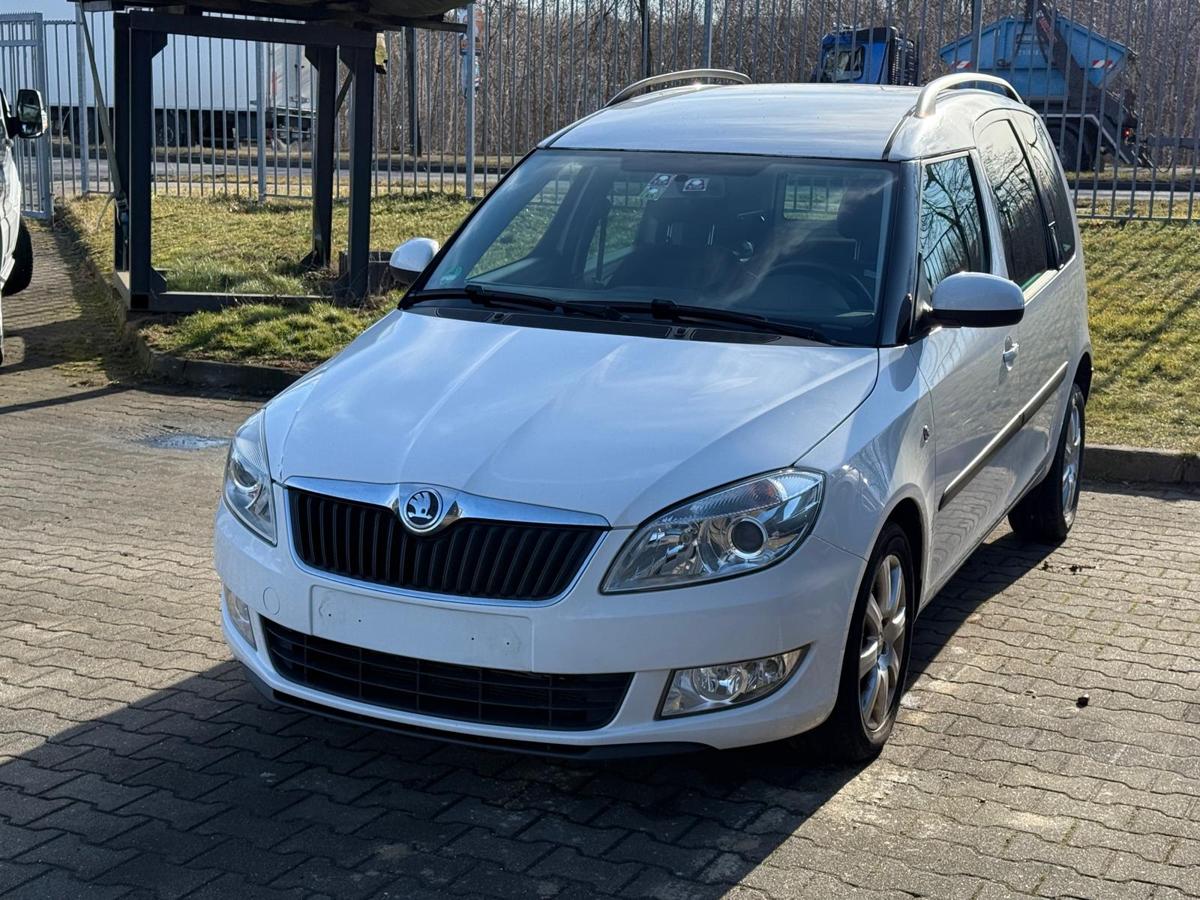 Skoda Roomster 5J original Tür hinten links LF9E Candyweiß BJ13