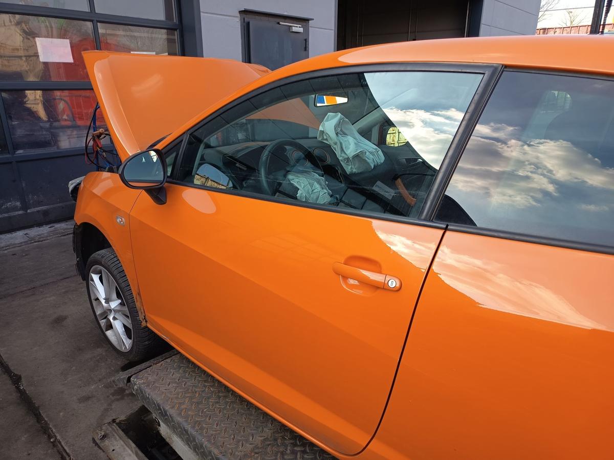 Seat Ibiza 6J 3t&uuml;rer original T&uuml;r links Fahrer Rohbau P2C Luminarange Bj 2009