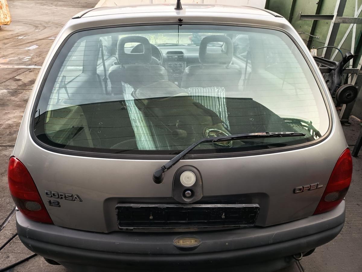 Opel Corsa B S93 Bj 1996 original Heckklappe mit Scheibe Z140-graumet.