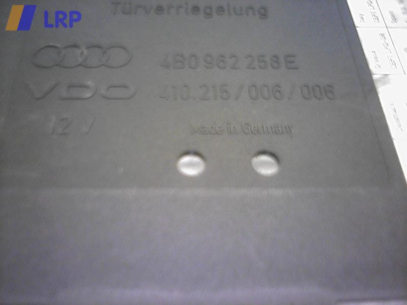 STEUERGER ZENTR-VERR; Steuereinheit und Pumpe; A6/S6 (4B,BIS 05/01); TYP 4B AB 05/97 BIS 05/01; 4B0962258E; 4B0962258E