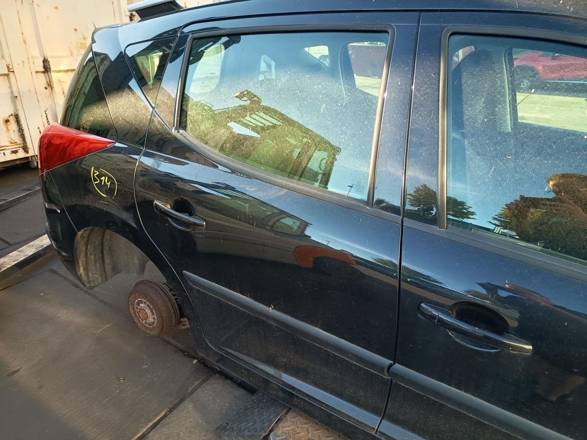 Peugeot 207SW original T&uuml;r Roht&uuml;r hinten rechts EXL schwarz Baujahr 2009