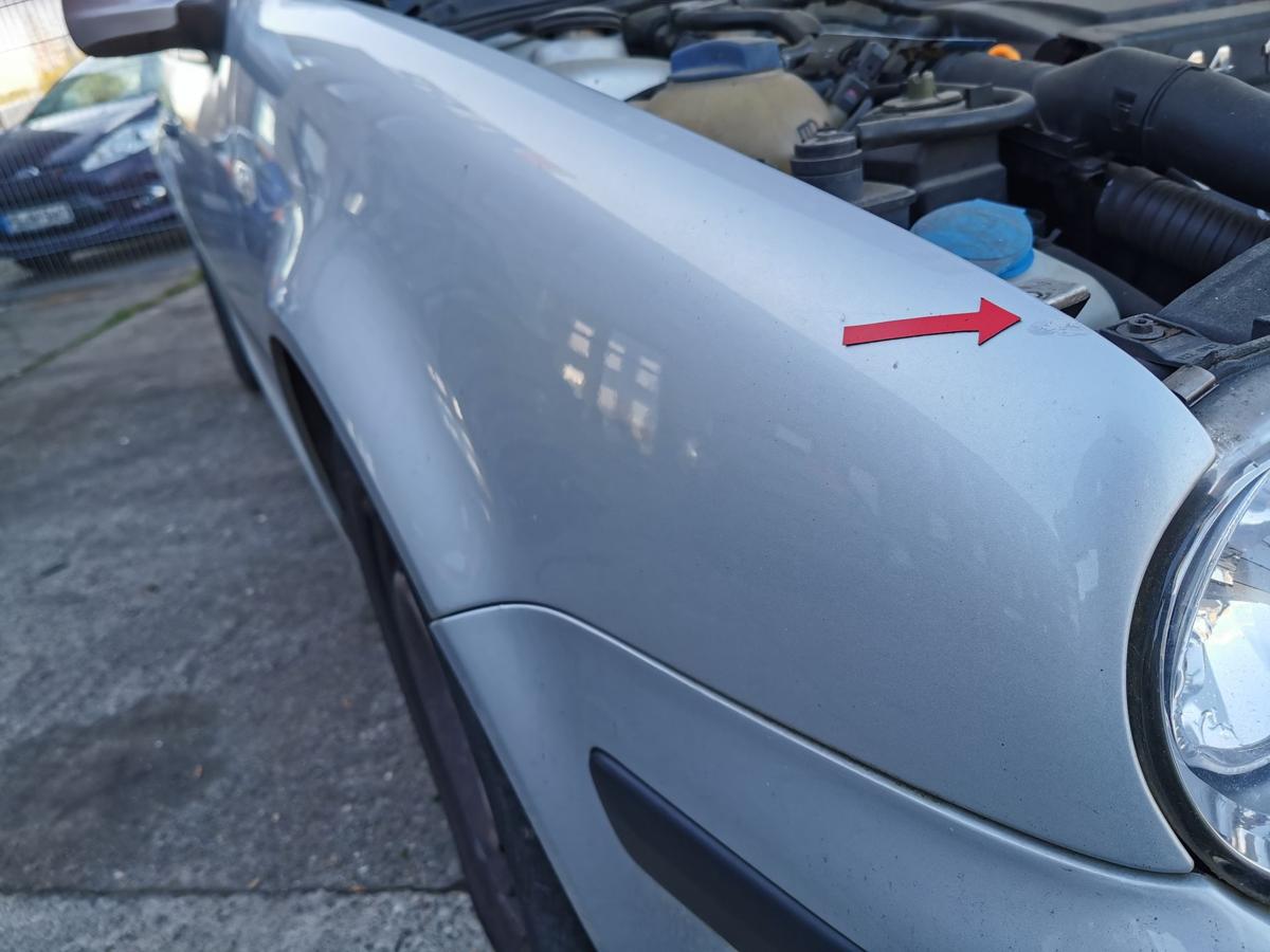 VW Golf IV 4 1J Kotflügel Fender Seitenwand vorn rechts LA7W Reflexsilber Met