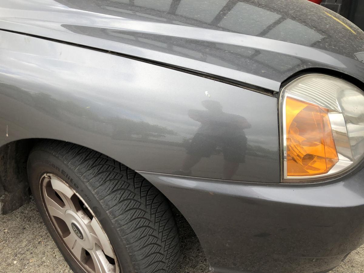 Kia Rio DC Kotflügel vorn rechts Beifahrerseite V9 Pewter Grey Metallic