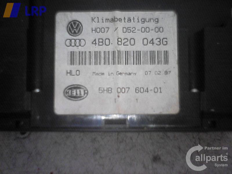 Audi A6 4B original Heizungsregulierung Klimabedienteil 4B0820043G BJ1996