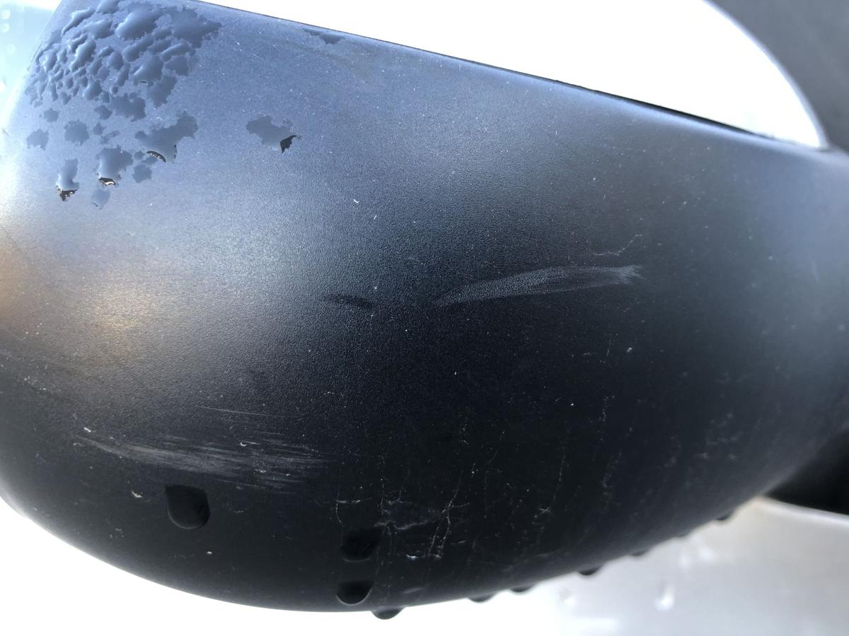 Peugeot 206+ Au&szlig;enspiegel rechts Seitenspiegel R&uuml;ckspiegel manuell EZR grau