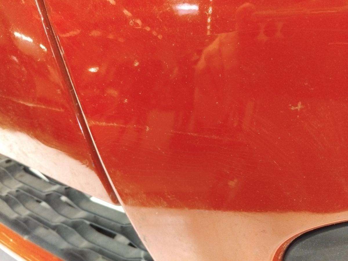 Renault Twingo 2 original Stoßstange Stoßfänger vorn rot OV727 red brisk Bj.2008
