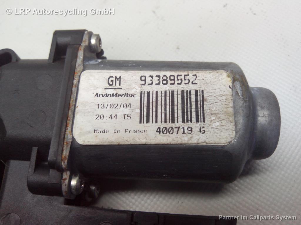 Opel Meriva (A) BJ2004 Motor Fensterheber vorn rechts 93389552 MERITOR 400719G