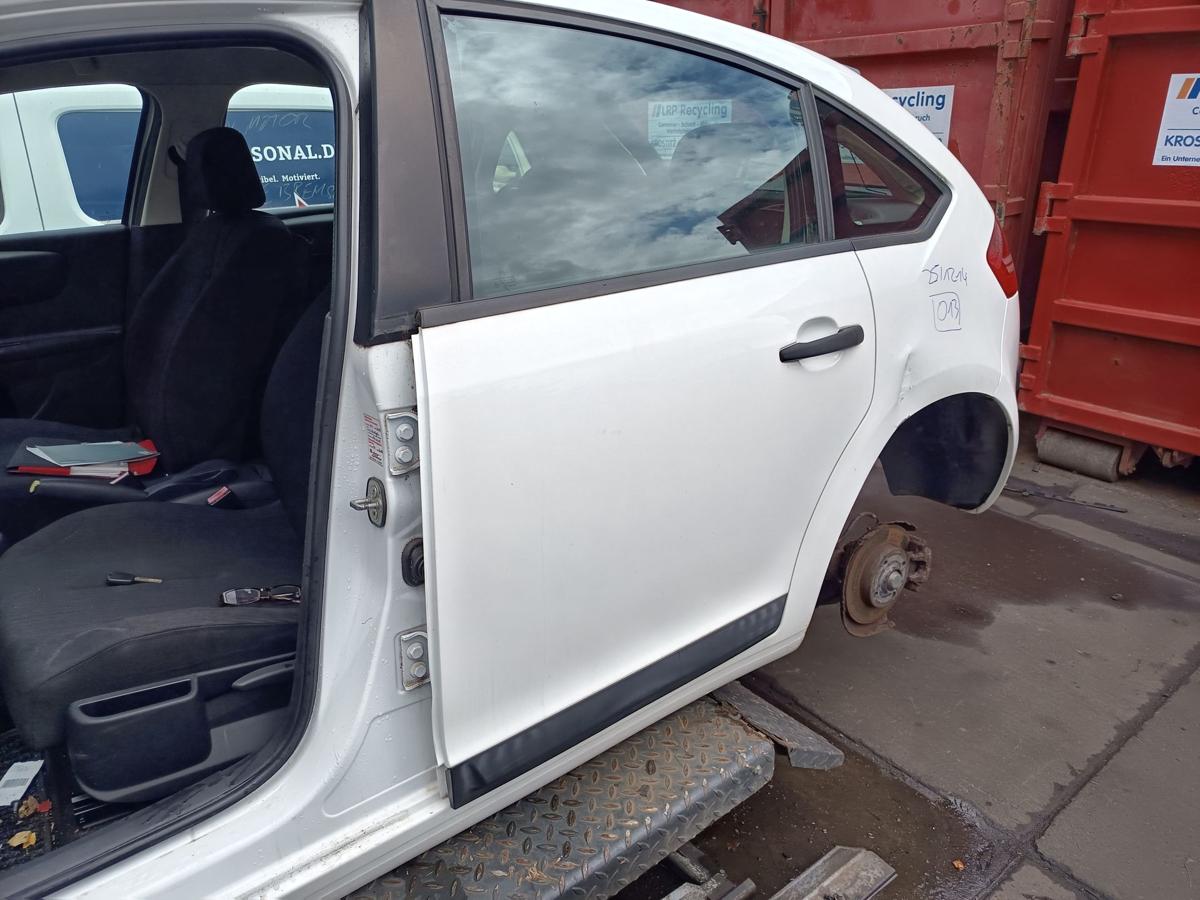 Citroen C4 original Tür hinten links Fond 5trg EWP Schneeweiß Bj 2008