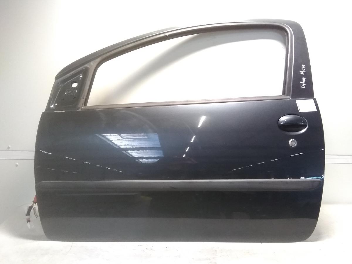 Peugeot 107 Bj.2008 Tür vorn links Fahrertür 3-türig dunkelgraumet. KTA dark grey mica