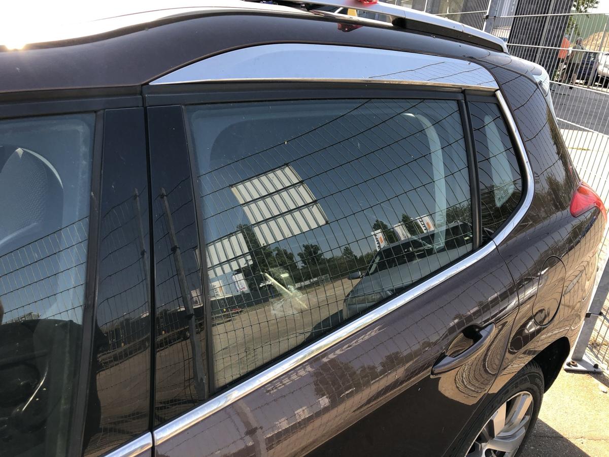 Peugeot 2008 I CU Tür hinten links Fondtür im Rohbau ETV Braun Makaha