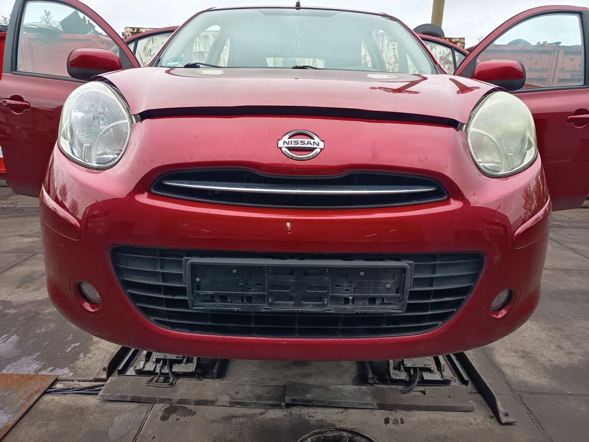 Nissan Micra K13 original Sto&szlig;stange F&auml;nger vorn Front AY4 Kaminrot Bj 2013