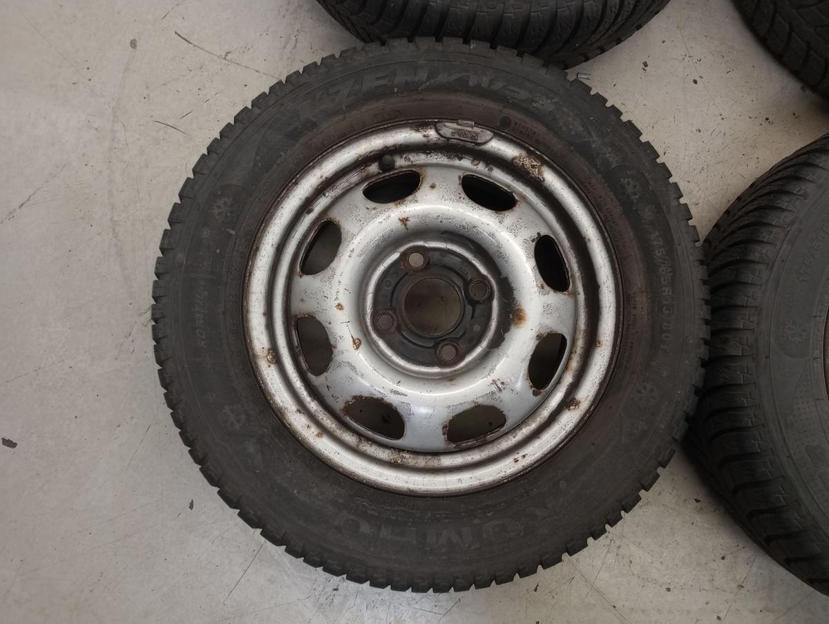 VW Polo 6N orig Stahlfelgensatz 5,5x13 ET43 mit Winterreifen 13 Zoll