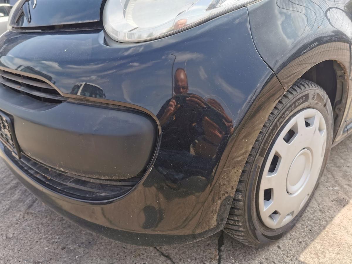 Citroen C1 P Stossstange Stossfänger Bumper vorn EXZ Schwarz Metallic