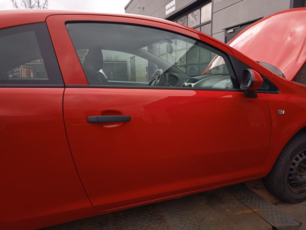 Opel Corsa D original T&uuml;r rechts Beifahrert&uuml;r Z547 Magmarot Baujahr 2009