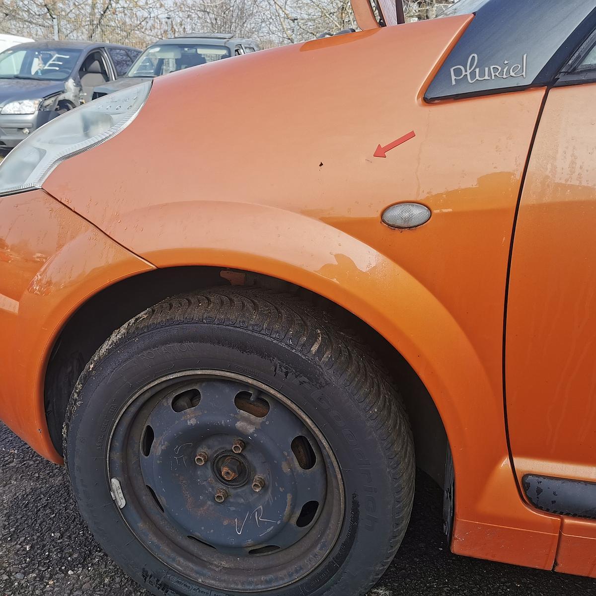 Citroen C3 Pluriel H Bj.03 Kotflügel Fender vorn links KHU-Orange Aerien