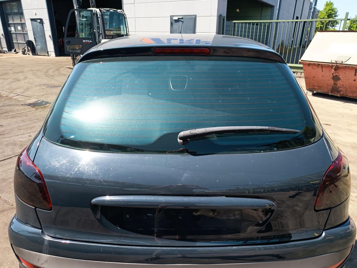 Peugeot 206+ orig Heckklappe mit Scheibe KTG Grau Hurricane Bj 2009