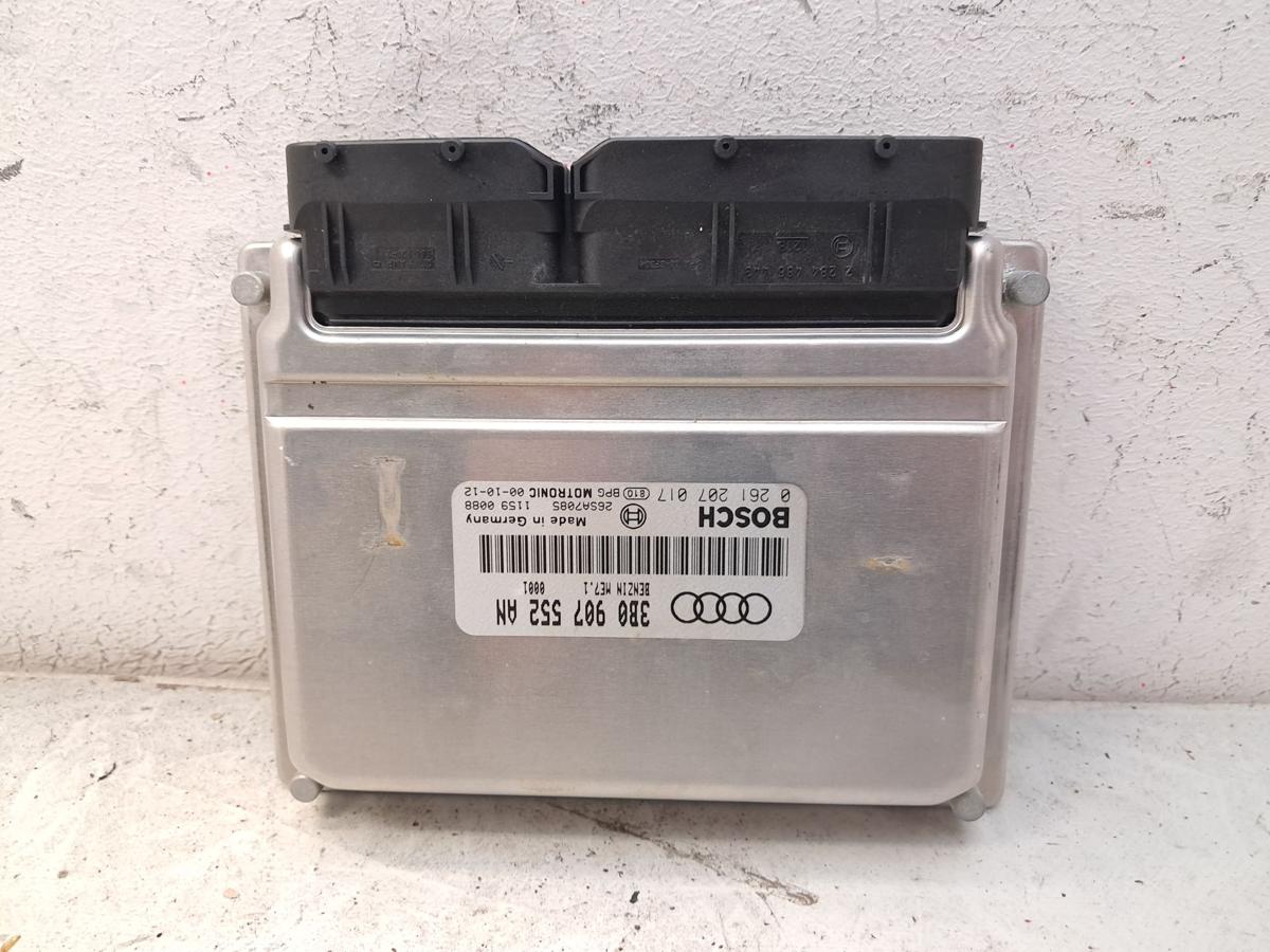 Audi A4 B5 Motorsteuerger&auml;t 2.4 121kw AML 3B0907552AN 0261207017 Bj.2000