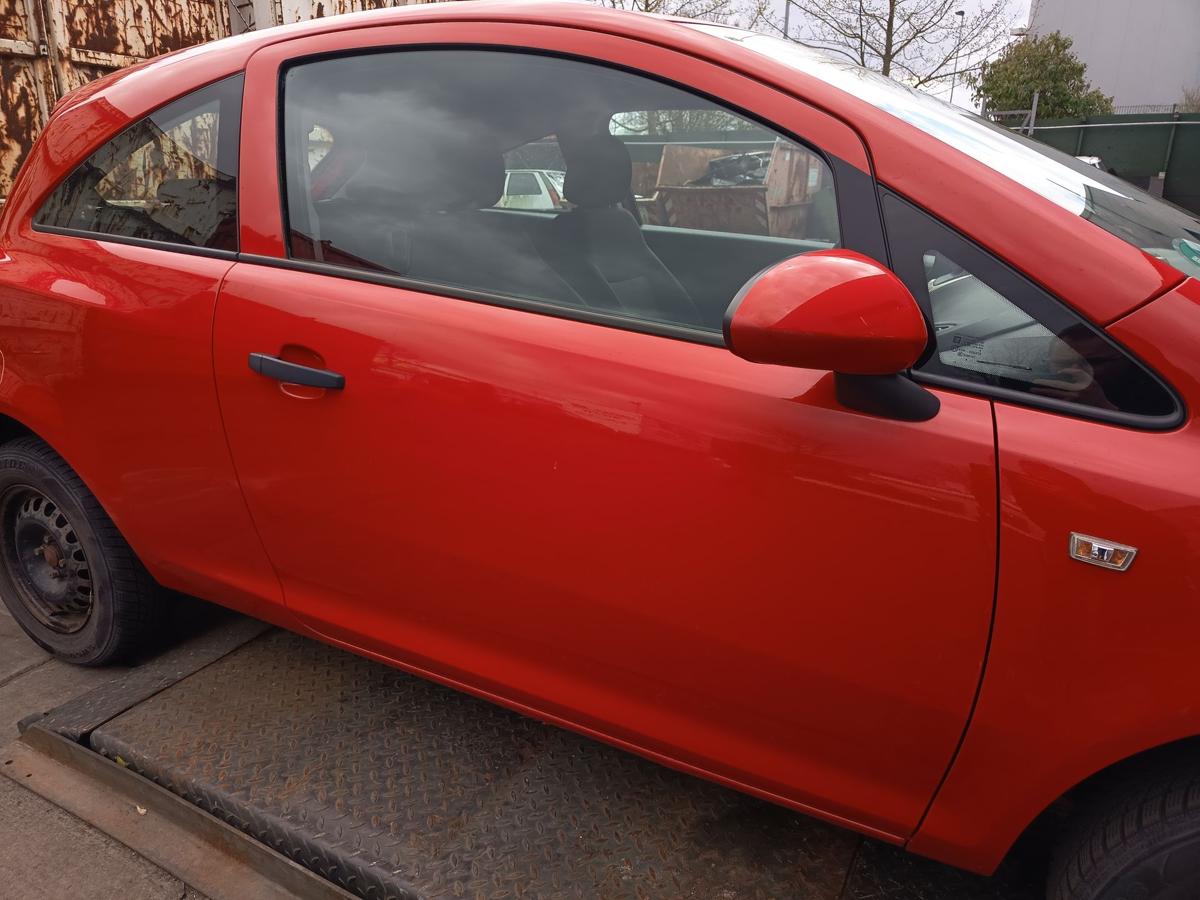 Opel Corsa D original T&uuml;r rechts Beifahrert&uuml;r Z547 Magmarot Baujahr 2009