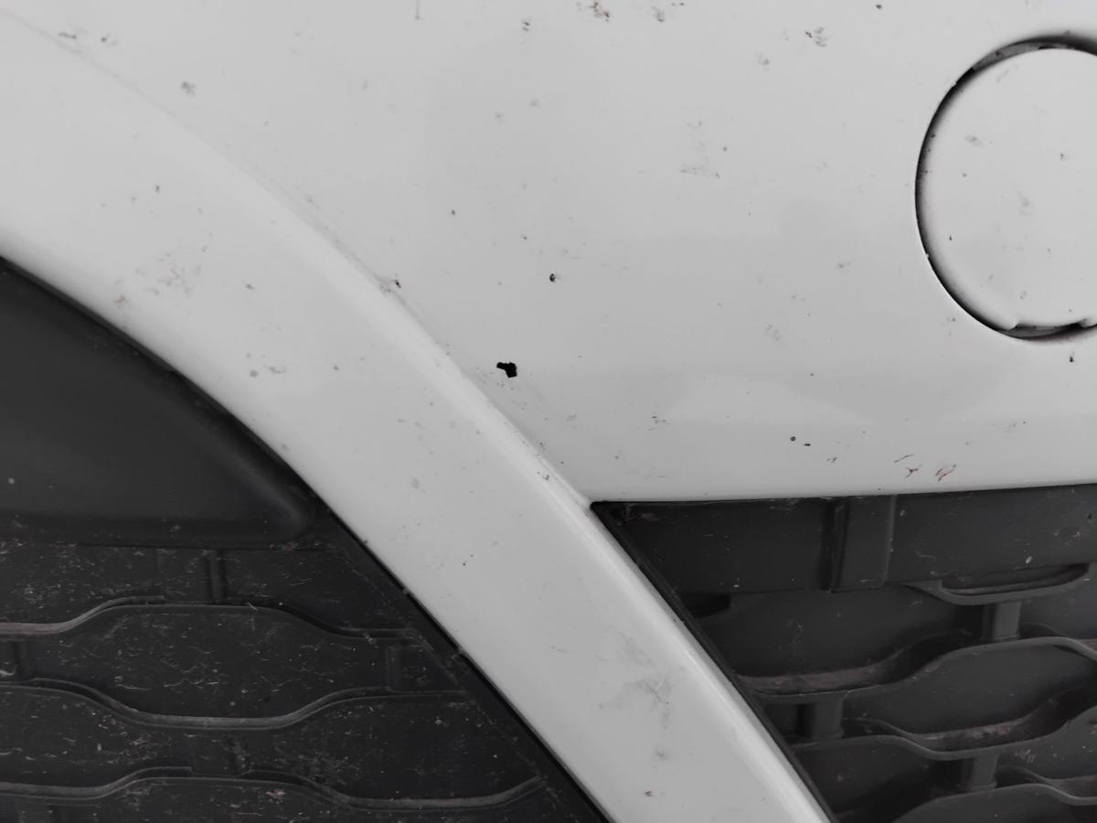 Renault Twingo 2 original Sto&szlig;f&auml;nger Sto&szlig;stange vorn OV369 Blanc Glacier BJ2008