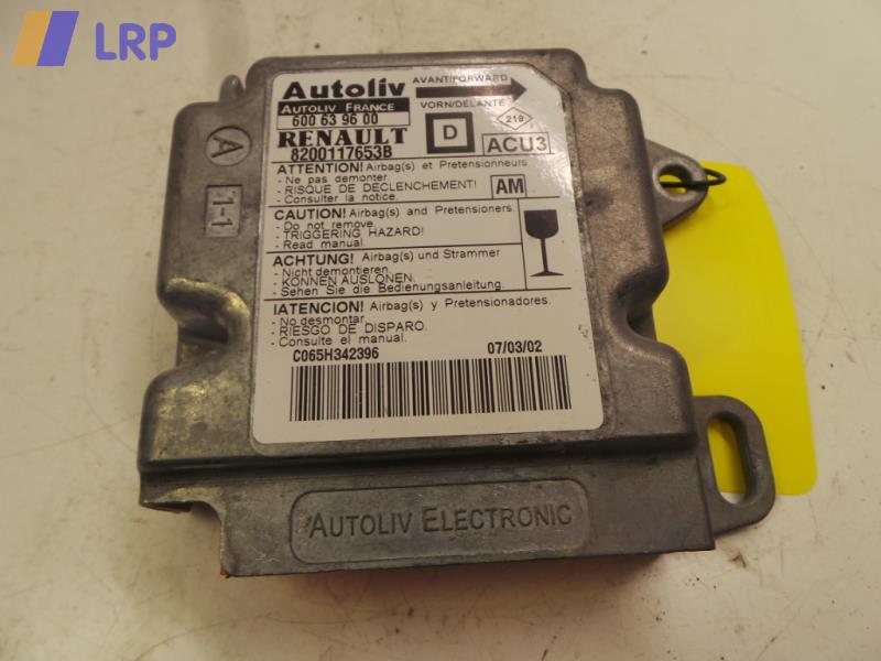 Renault Megane Coach Bj.02 Steuerger&auml;t Airbag 8200117653B AUTOLIV 600639600