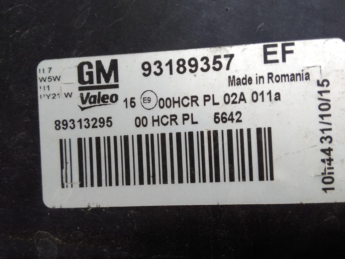 Opel Corsa D original Scheinwerfer links chrom Valeo Halogen mit LWR Bj.2006