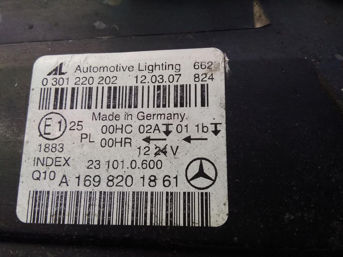 Mercedes B-Klasse W245 original Scheinwerfer rechts AL mit LWR Bj.2007