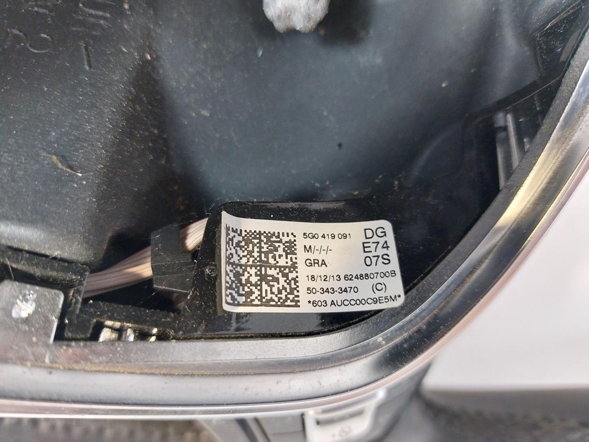 VW Golf 7 VII 5G AU Lederlenkrad Lenkrad 3 Speichen mit Multifunktion OEM