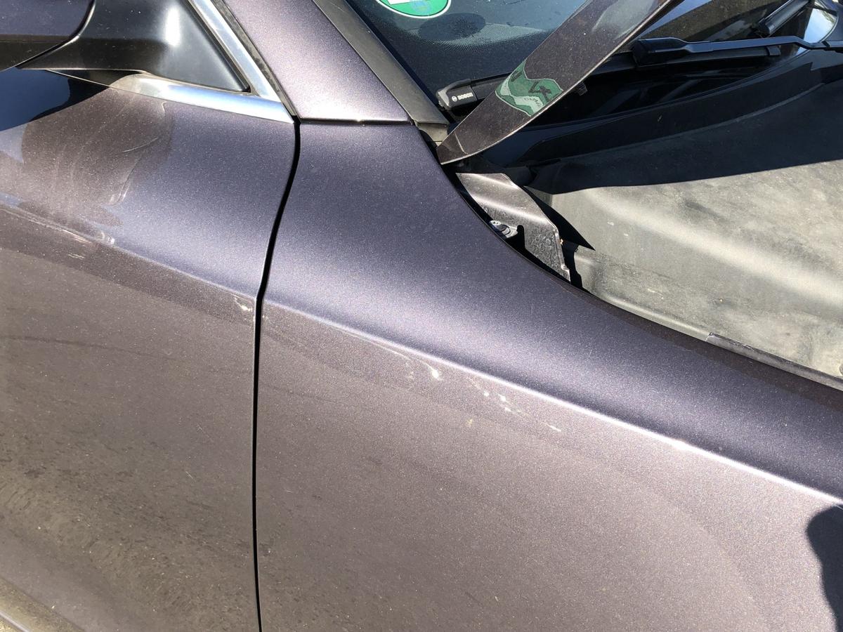 Audi A5 8T Sportback Kotfl&uuml;gel vorn rechts Beifahrerseite Alu LZ4X Amethystgrau
