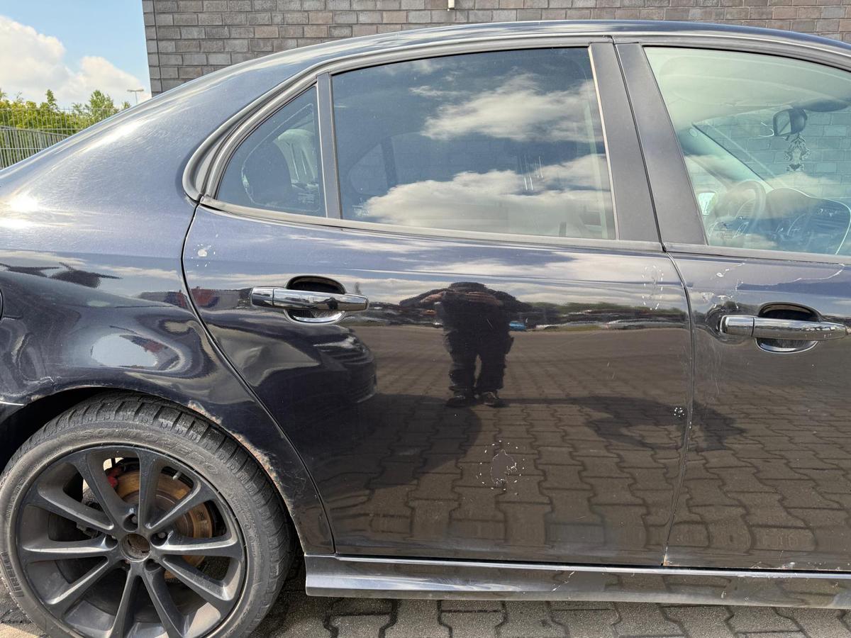 Saab 9-3 YS3F original Tür hinten rechts 298 Jet Black Rohbau Limo BJ08