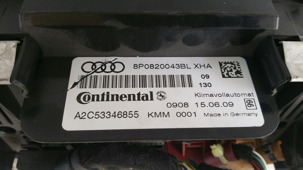 Audi A3 8P Bj.08 orig. Klimabedienteil Sitzheizung 8P0820043BL