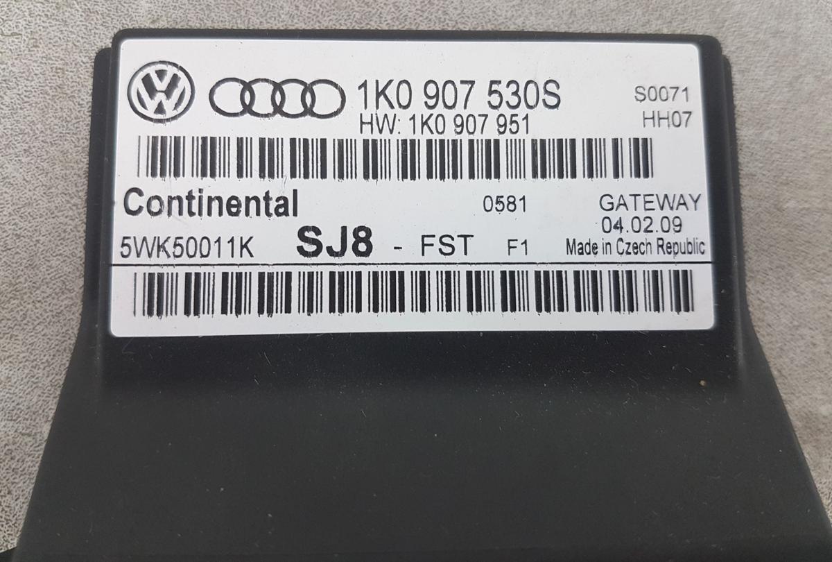 VW Touran 1T Gateway Steuergerät 1K0907530S 5WK50011K Bj2009 Interface