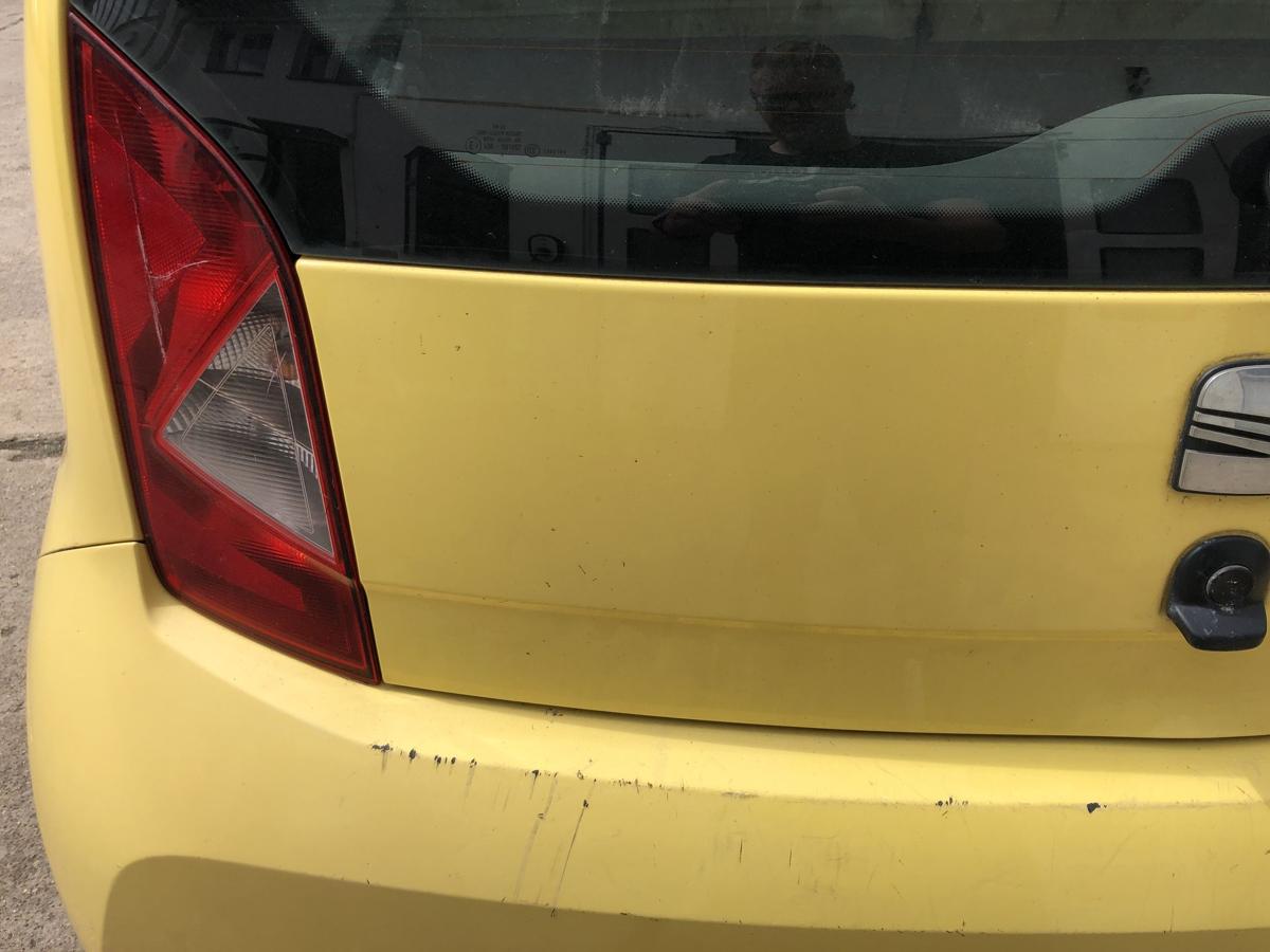Seat Mii Typ AA Heckklappe mit Heckscheibe LB1B Sunflower Yellow Besch&auml;digt