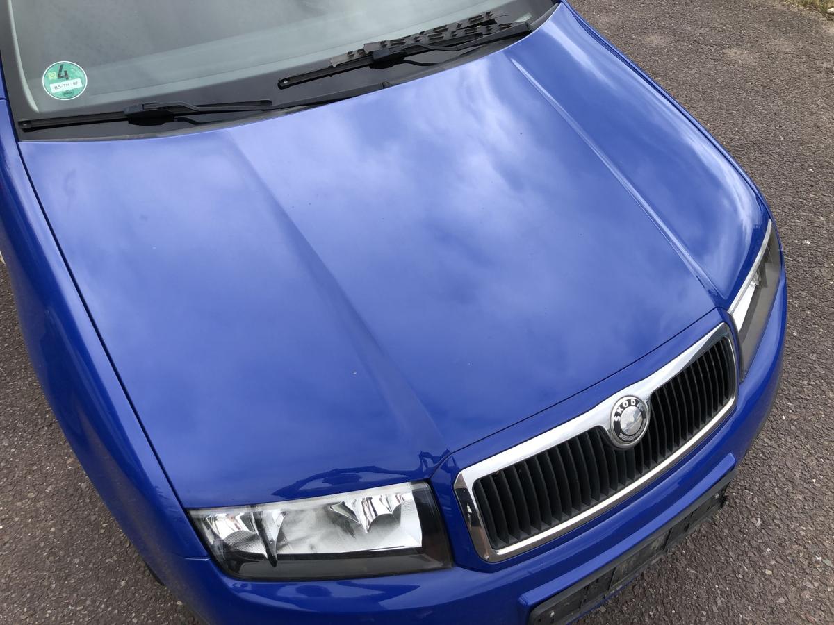Skoda Fabia 6Y Motorhaube Haube Klappe Deckel vorn Grill LF5K Dynamic Blau