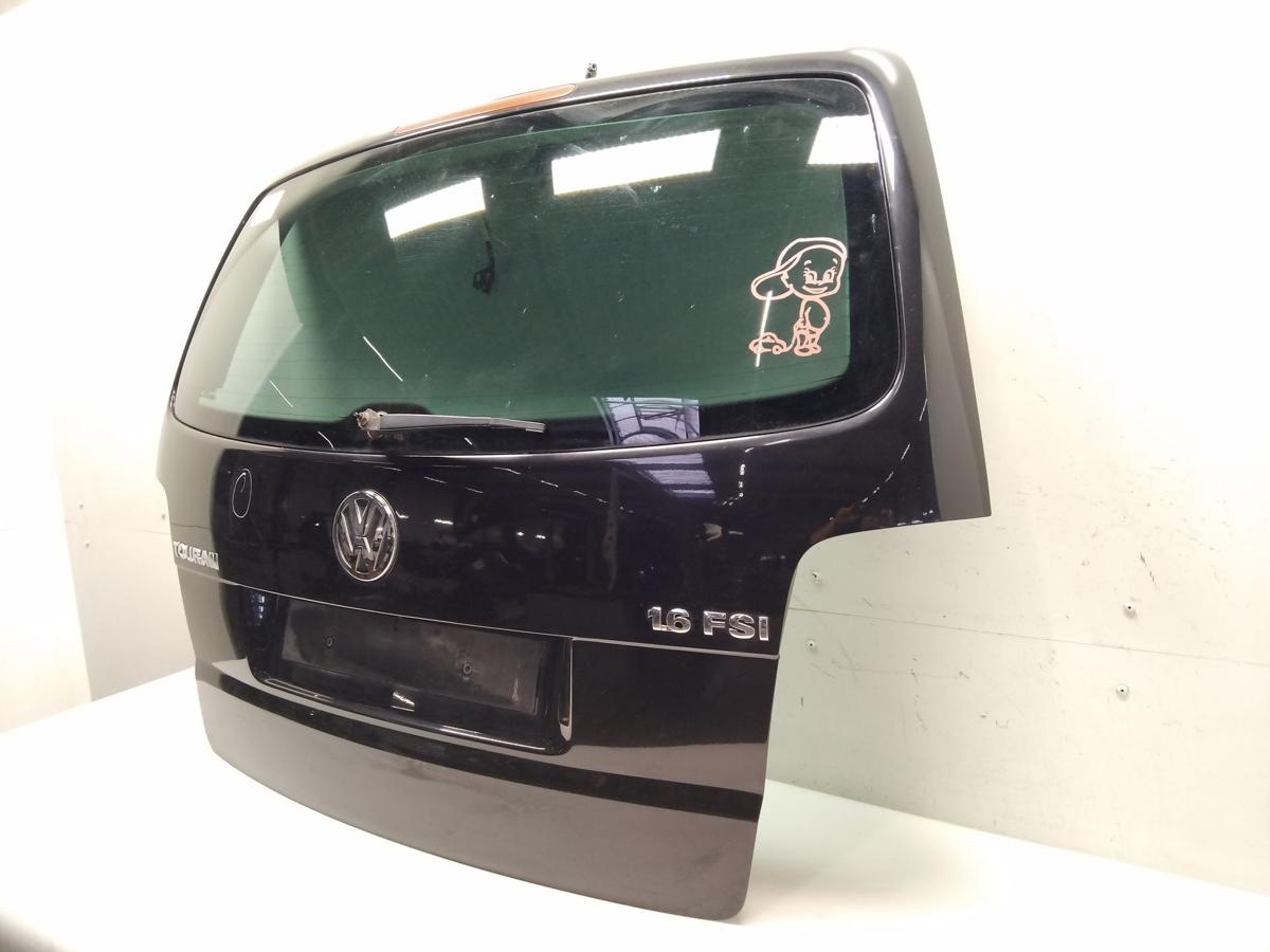 VW Touran 1T Heckklappe schwarzmetallic LC9Z mit Heckscheibe Bj.2003