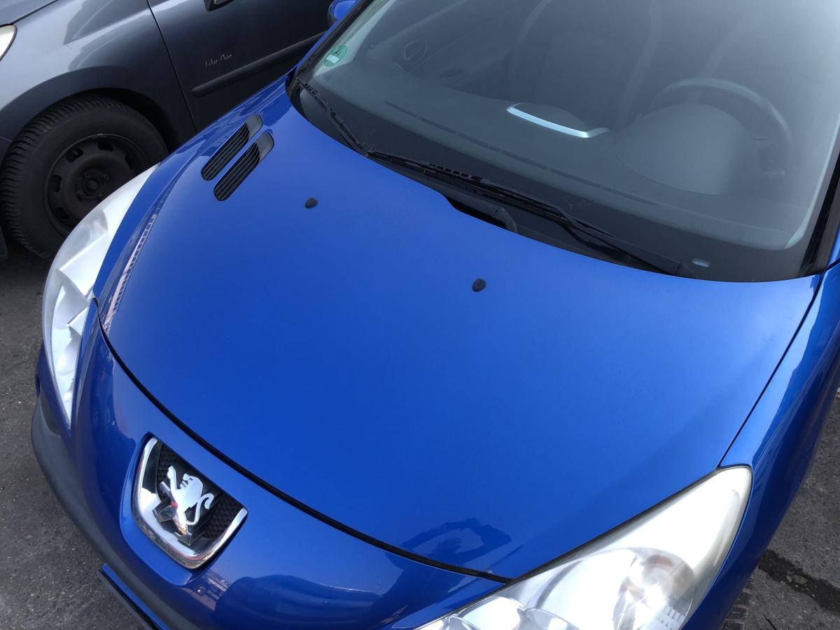Peugeot 206+ Motorhaube Bonnet Haube Deckel vorne KGS Bleu Ipanema 2009 bis 2012