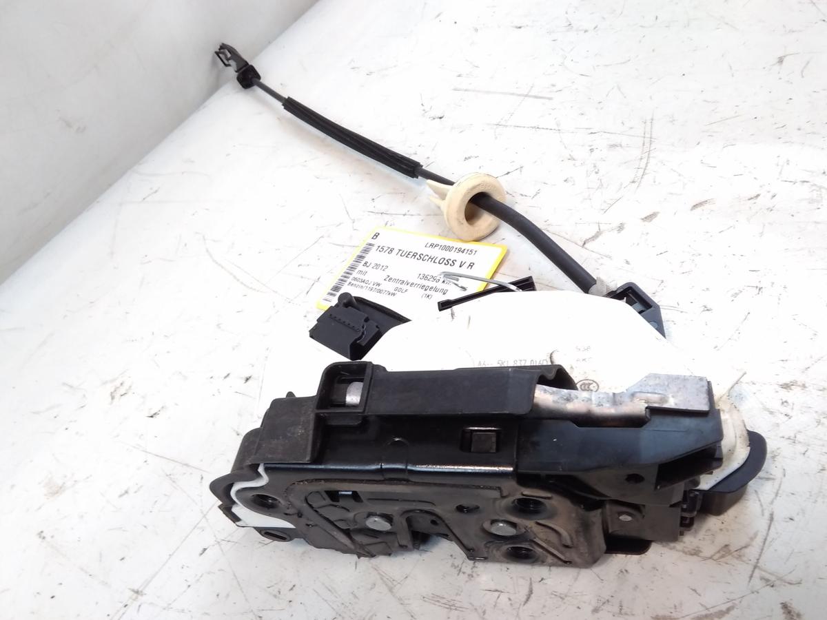VW Golf 6 orig. Türschloss vorn rechts mit Zentralverriegelung 5K1837016D BJ2012