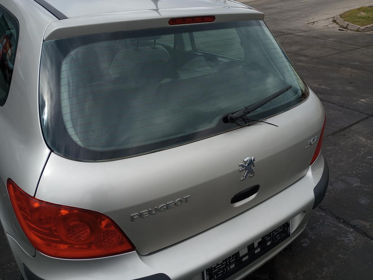 Peugeot 307 orig Heckklappe mit Scheibe 3trg Facelift ETS Aschgrau met Bj 06