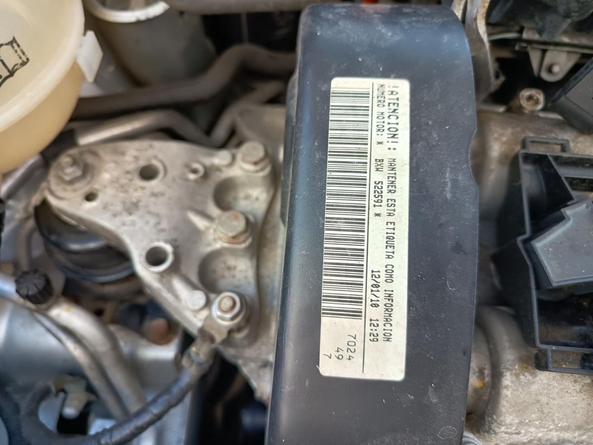 Seat Ibiza 6J original Motor 1.4l 63kW Benzin BXW 120Tkm Baujahr 2010