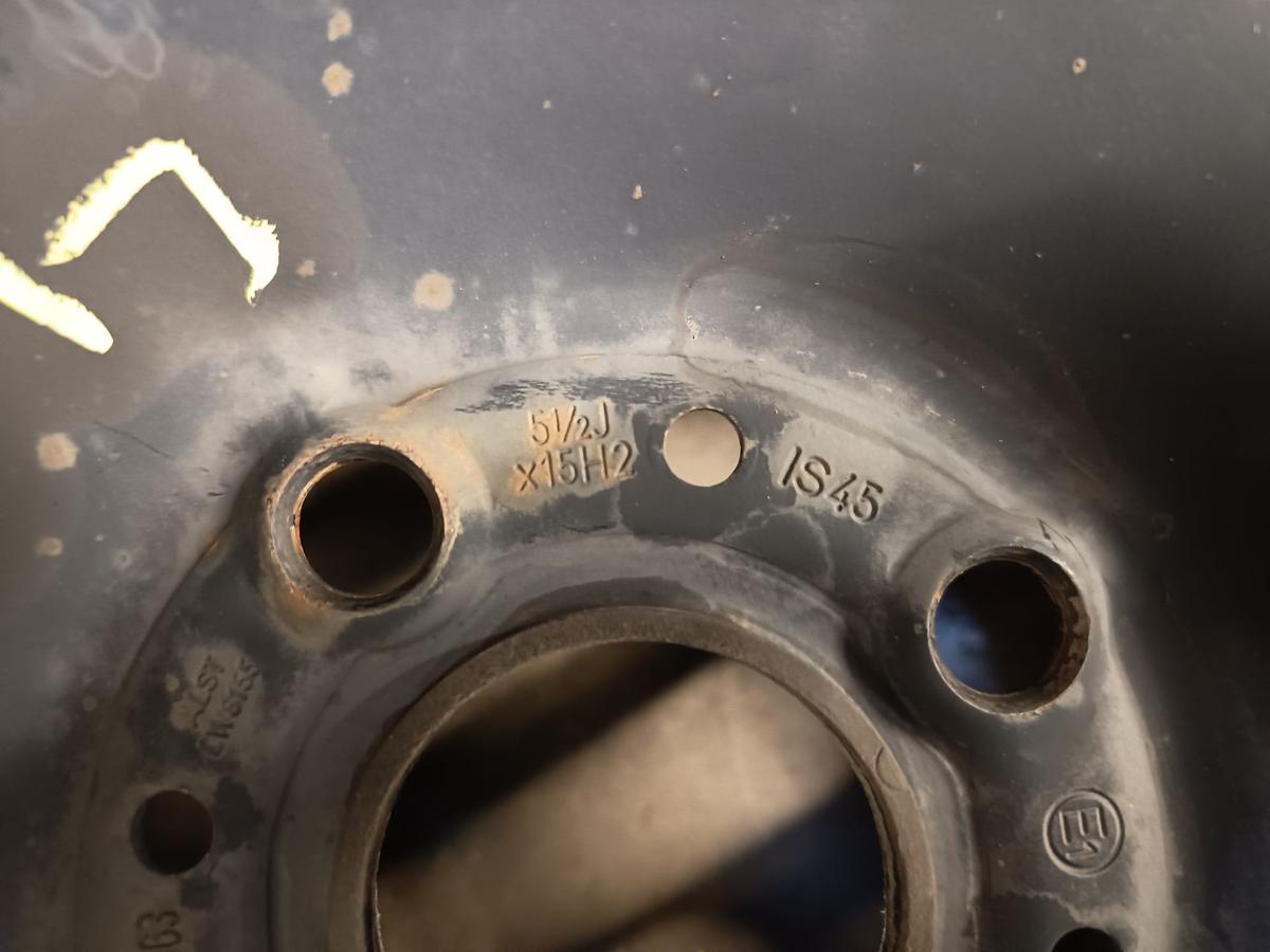 Mini Cooper original Stahlfelgen Stahlfelgensatz 5,5x15 ET45 Baujahr 2002