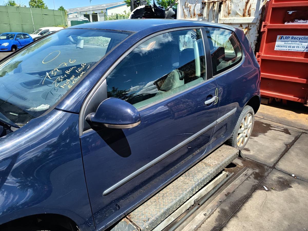 VW Golf V 3t&uuml;rer original Fahrert&uuml;r links Roh A5G Perlblau Bj 2003