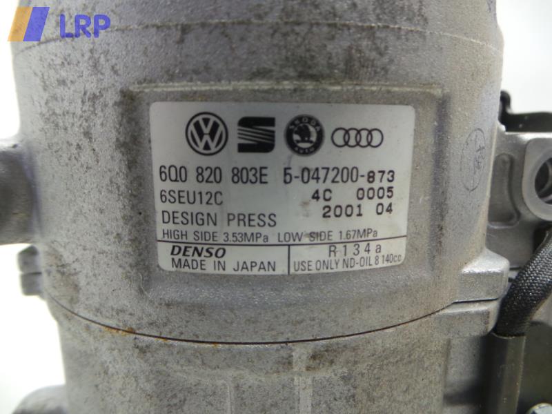 VW Polo 9N1 Klimakompressor 6Q0820803E DENSO 1.2 12V 47kW AZQ BJ2001