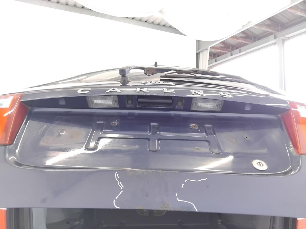 Kia Carens II Heckklappe 1C Imperial Blue Metallic mit Heckscheibe BJ2002 Mangel