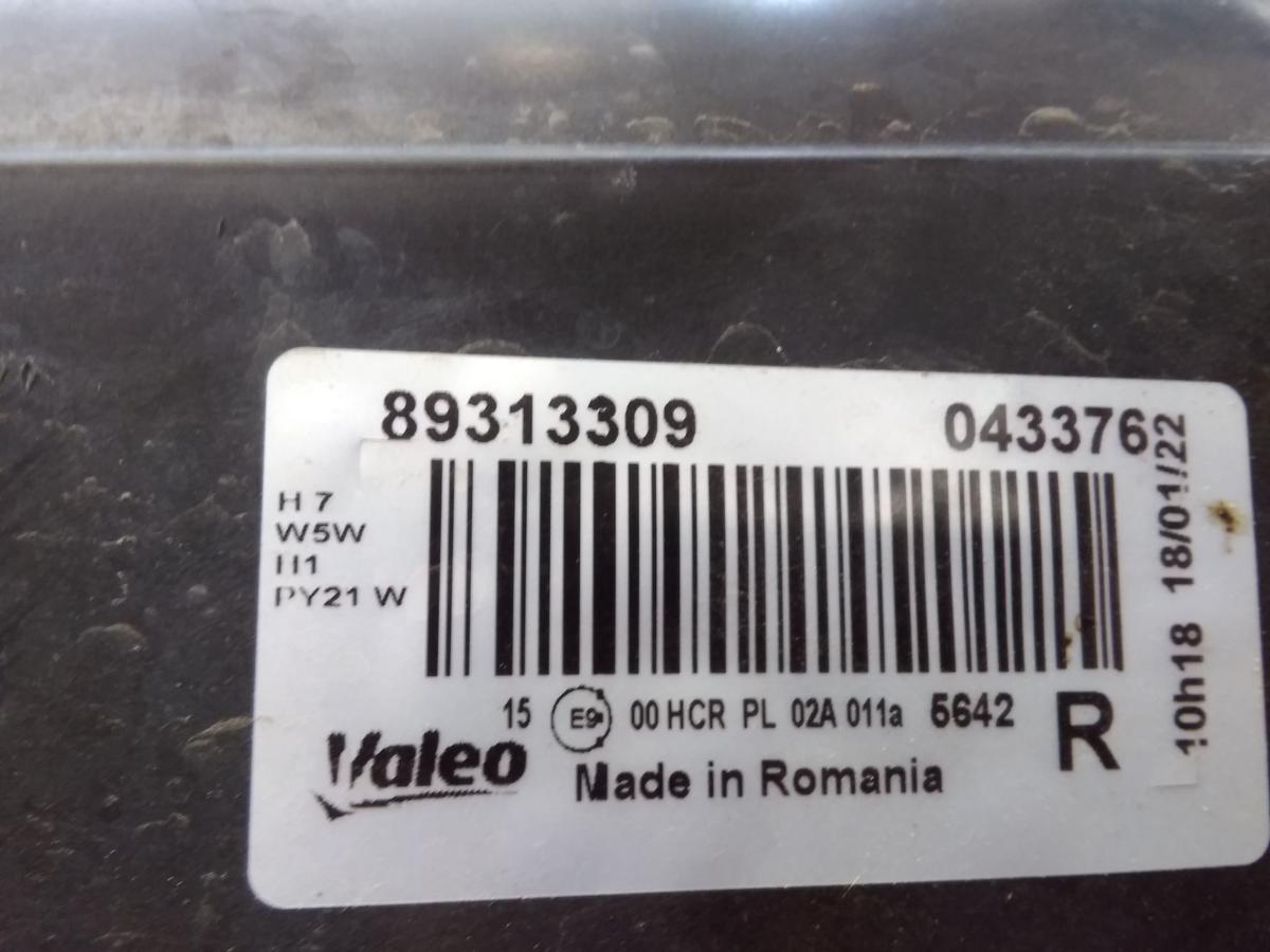 Opel Corsa D orig Scheinwerfer rechts chrom Valeo Halogen m LWR BJ2007 89313309