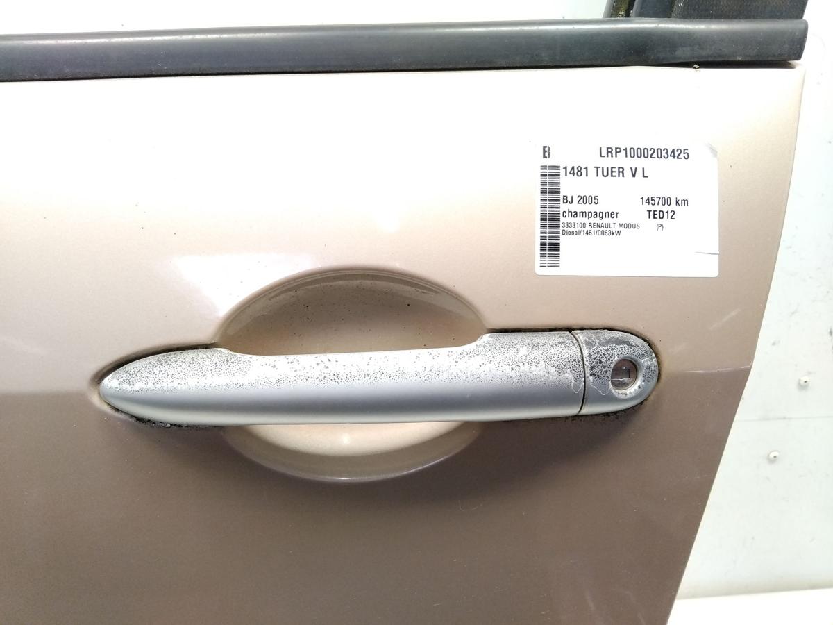Renault Modus original T&uuml;r vorn links Fahrert&uuml;r champagner TED12 BJ2005